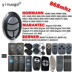 Hormann HSM2 HSM4 HSE2 HSE4 HS4 868 Garage Door Remote Control Gate Opener Marantec Digital 302 382 BERNER BHS121 BHS120 868mhz