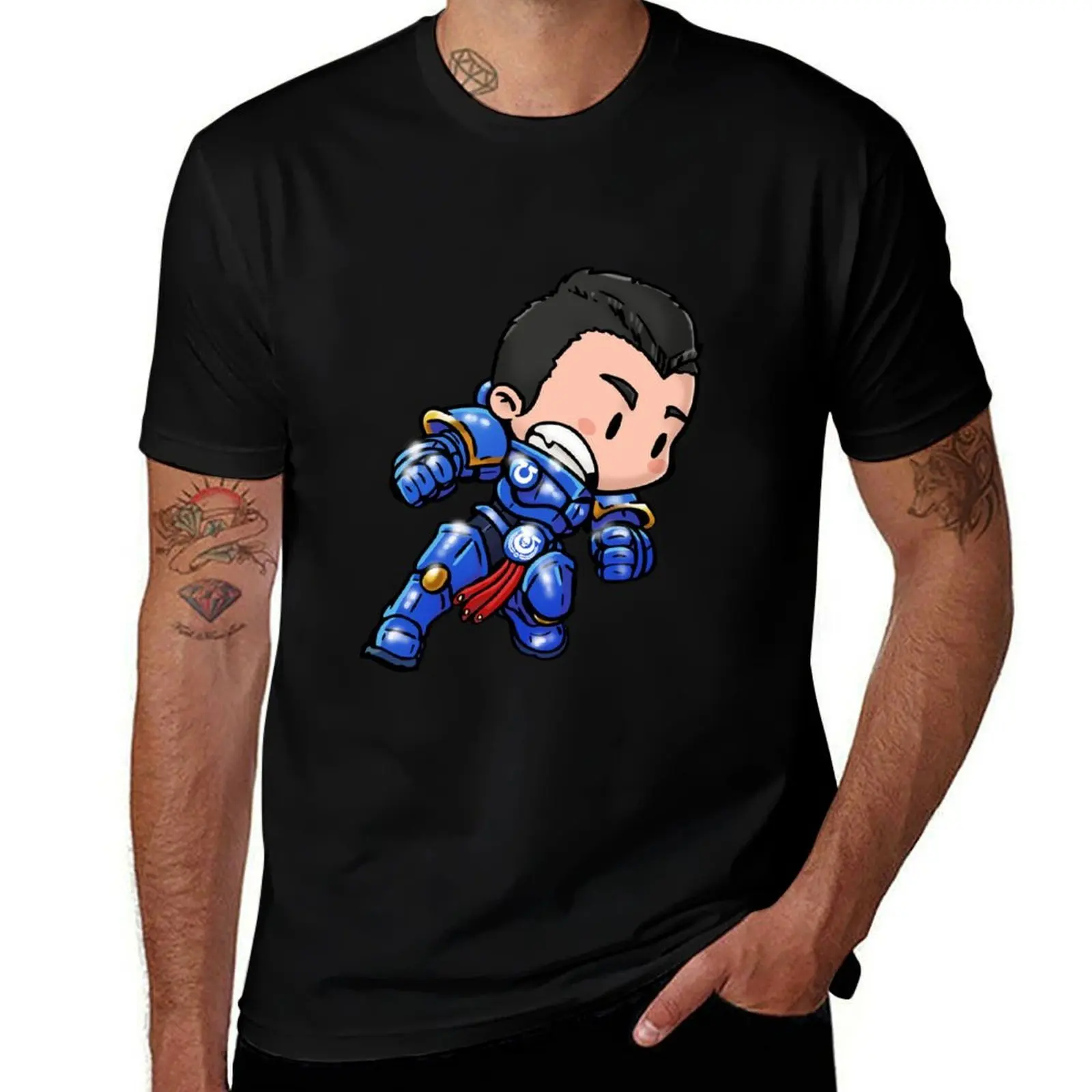 

Company background Captain - without Second of Chibi T-Shirt Large Size Basic Casual T-Shirt