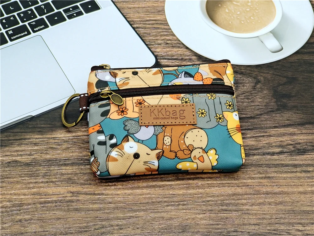 Polyester Wasserdichte Damen Münztasche Damen Organizer Brieftasche Weibliche Telefon Geldbörse Geldbeutel Clutch Handtasche Carteira für Mädchen – Detail 16