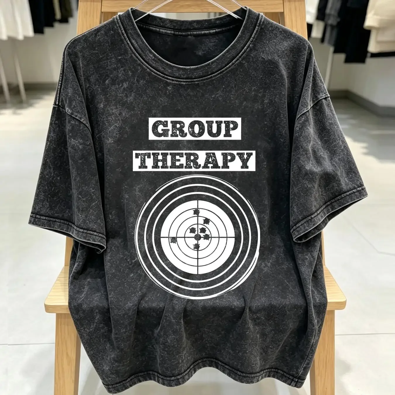 washed T Shirt Group Therapy 2nd Amendment Gun Laws Rights Shooting Range vintage Washed designer clothes fashion streetwear