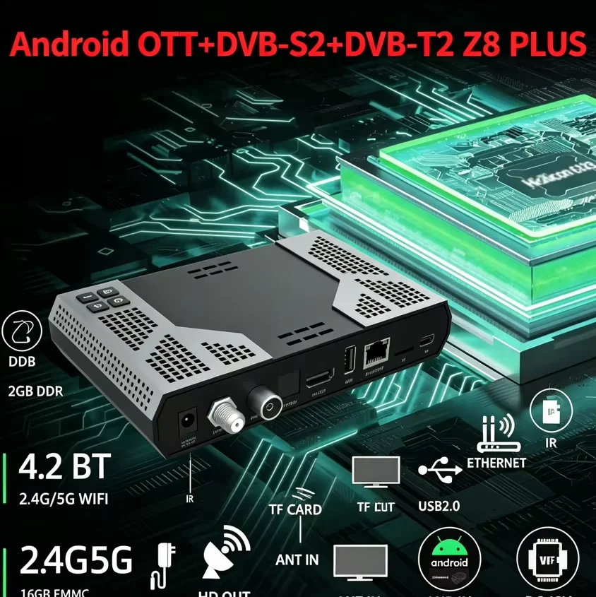 81ken【新品　未開封】Data System TV KIT Genuine] 2026 New Skylinker Z8 Plus Hybrid TV Box Android OTT+DVB