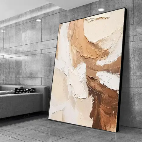 Pintura en lienzo abstracta grande, arte de pared, decoración moderna del hogar, pintura al óleo minimalista impresa en lienzo, póster de arte contemporáneo