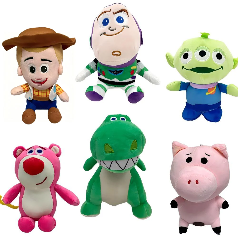 Brinquedo de Pelúcia Anime Toy Story, Woody, Jessie, Buzz Lightyear, Forky, Urso, Boneco de Cartoon Adorável, Presentes de Natal ﻿ ..