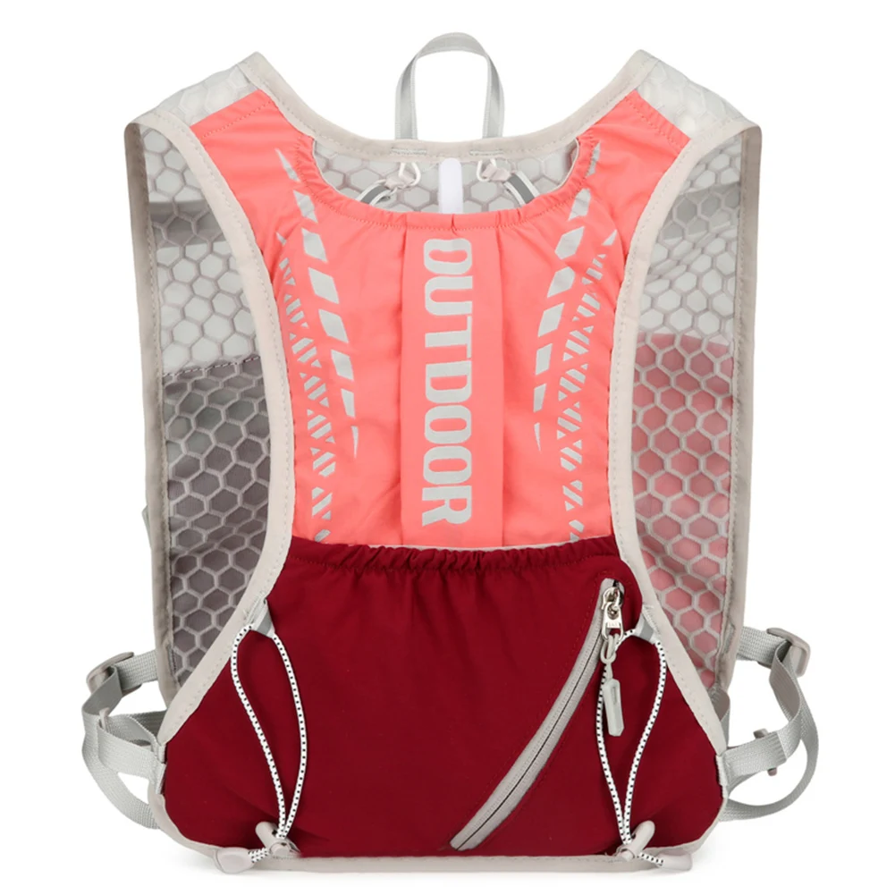Outdoors Running Vest, Lightweight Breathable Running Vest, Reflective Outdoors Hydration Pack for Hiking Trail Running