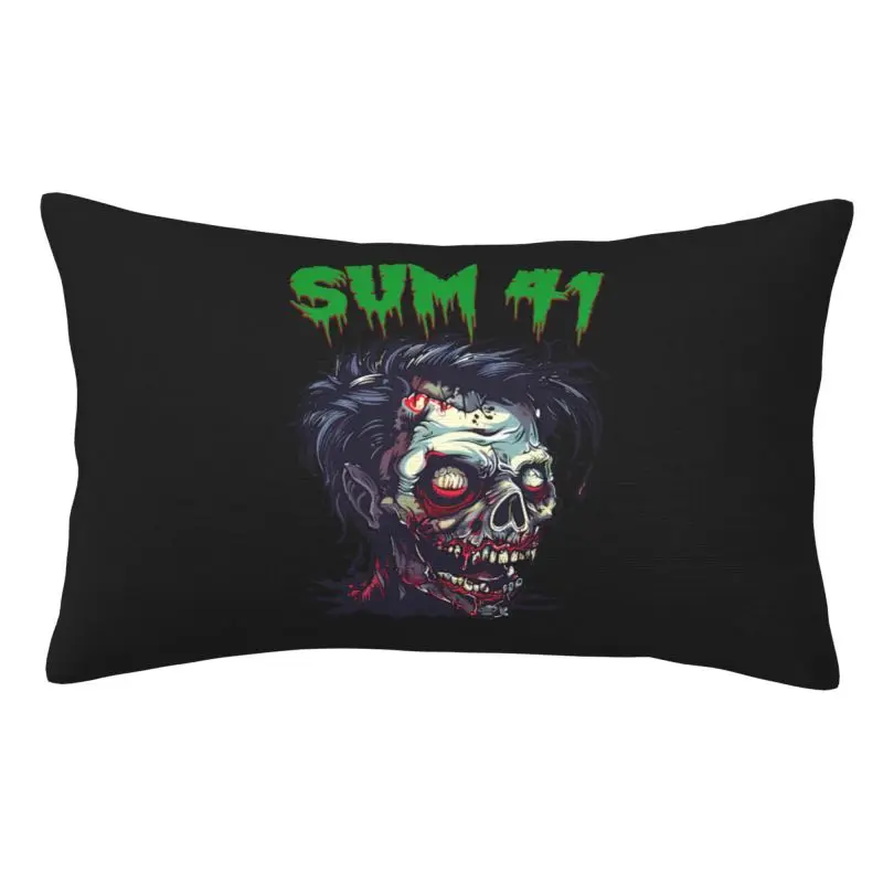 

Custom Zombie Head Sum 41 Cushion Cover 50cmx35cm Soft Cute Pillow Case Rectangle