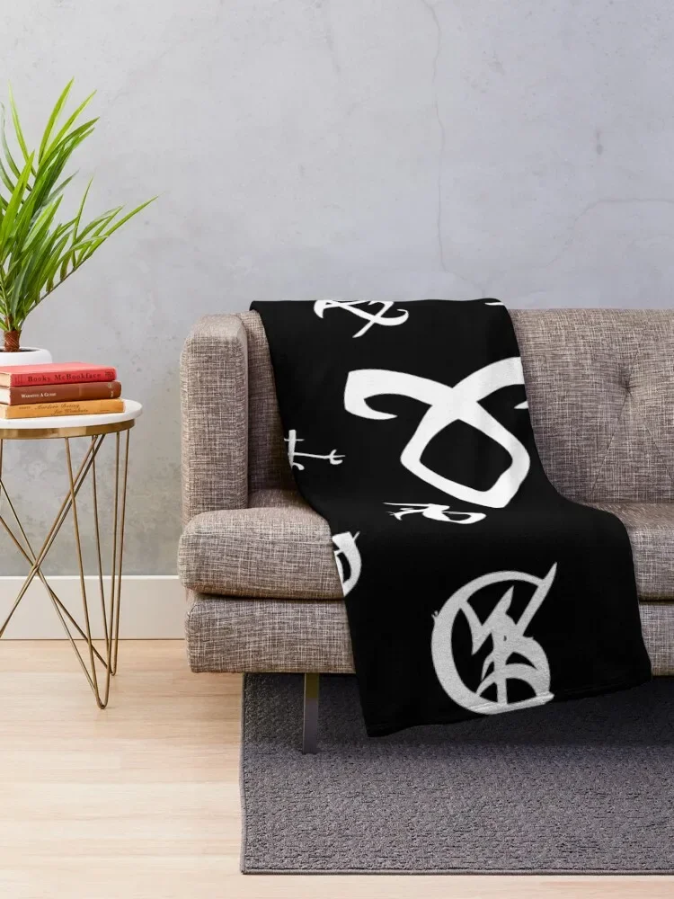 Runes Throw Blanket Sofa Quilt Blankets Sofas Of Decoration Bed Blankets