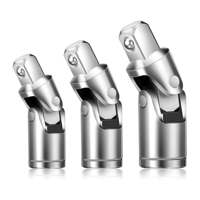 Drive Connector Socket Set, 360 Degree Rotating Socket Maintenance Fasteners, Stainless Steel Suitable For Car Modification