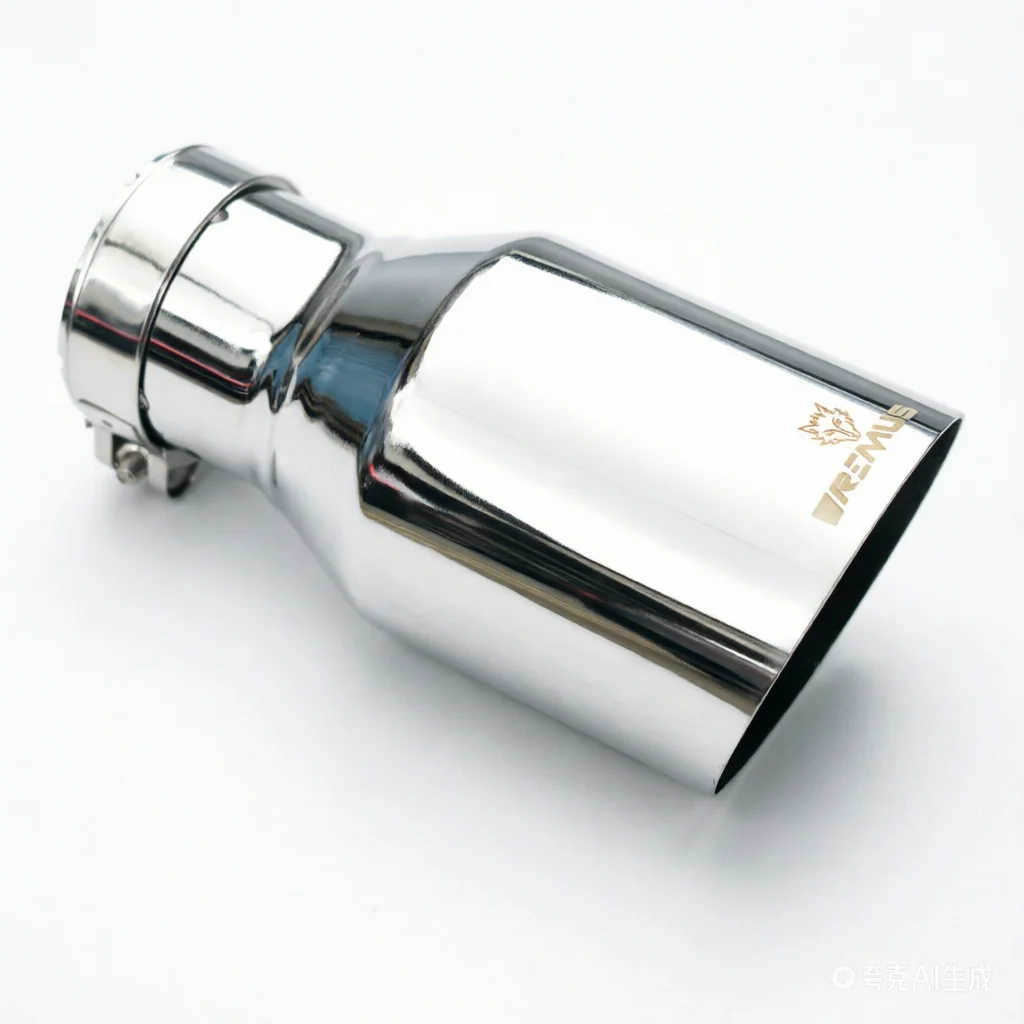 

1Pc Universal Stainless Steel 304 Shinny Flange Exhaust Pipe Muffler Tip with Slash Cut Horizontal Incision Tube for Automotive