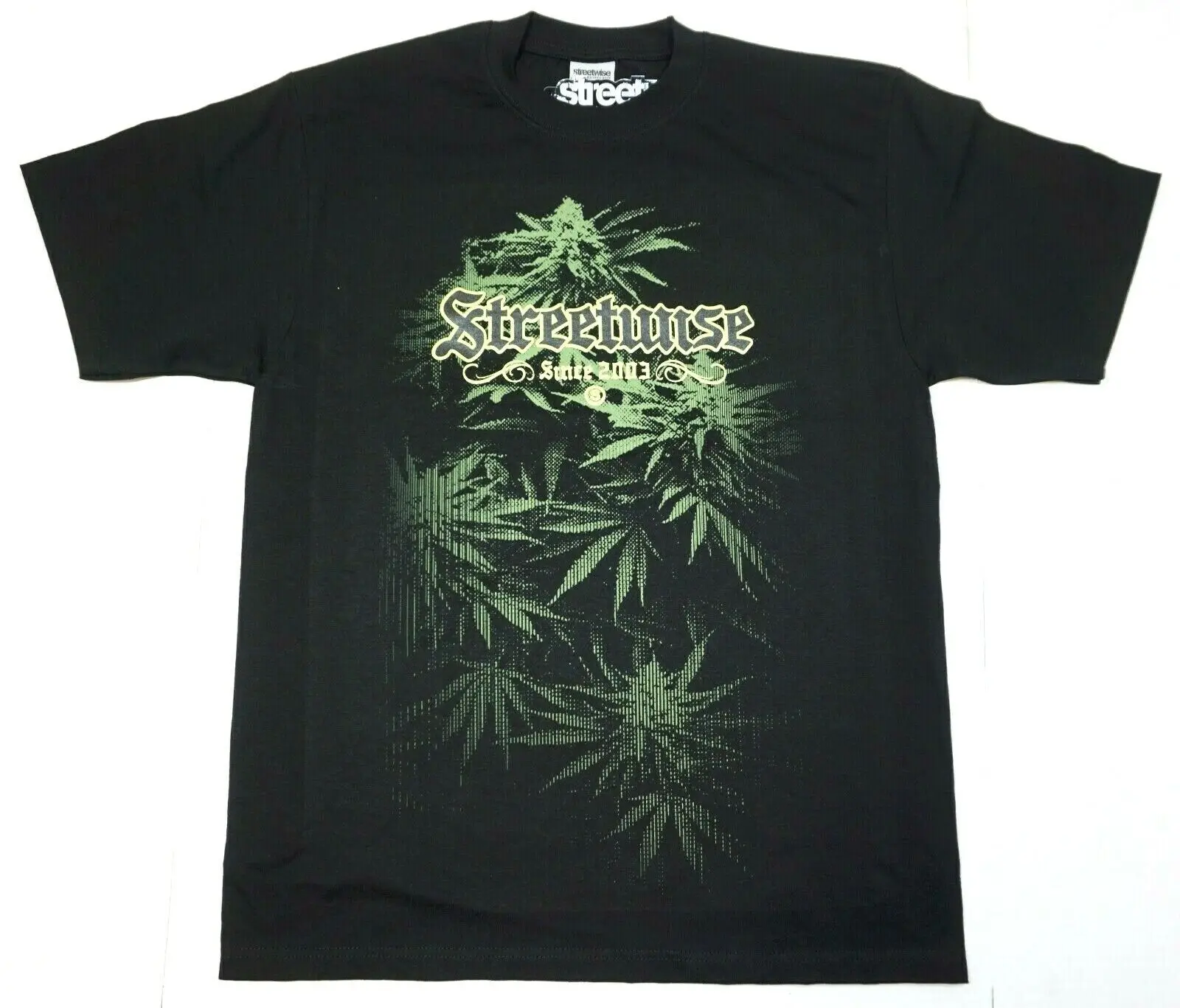 Футболка Streetwise Greens Urban Streetwear, мужская футболка для взрослых, черная, новая