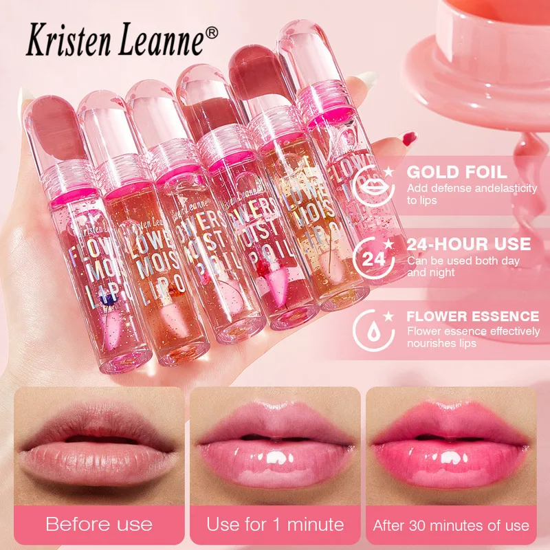 크리스틴 리안 하이테크 롱래스팅 모이스처 락 페탈 모이스춰라이징 글로스 컬러 체인징 립 오일