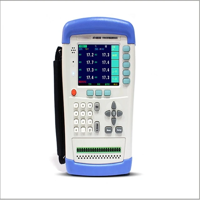 AT4204 4 Channels Handheld Multi-channel Temperature Meter Temperature Data Logger