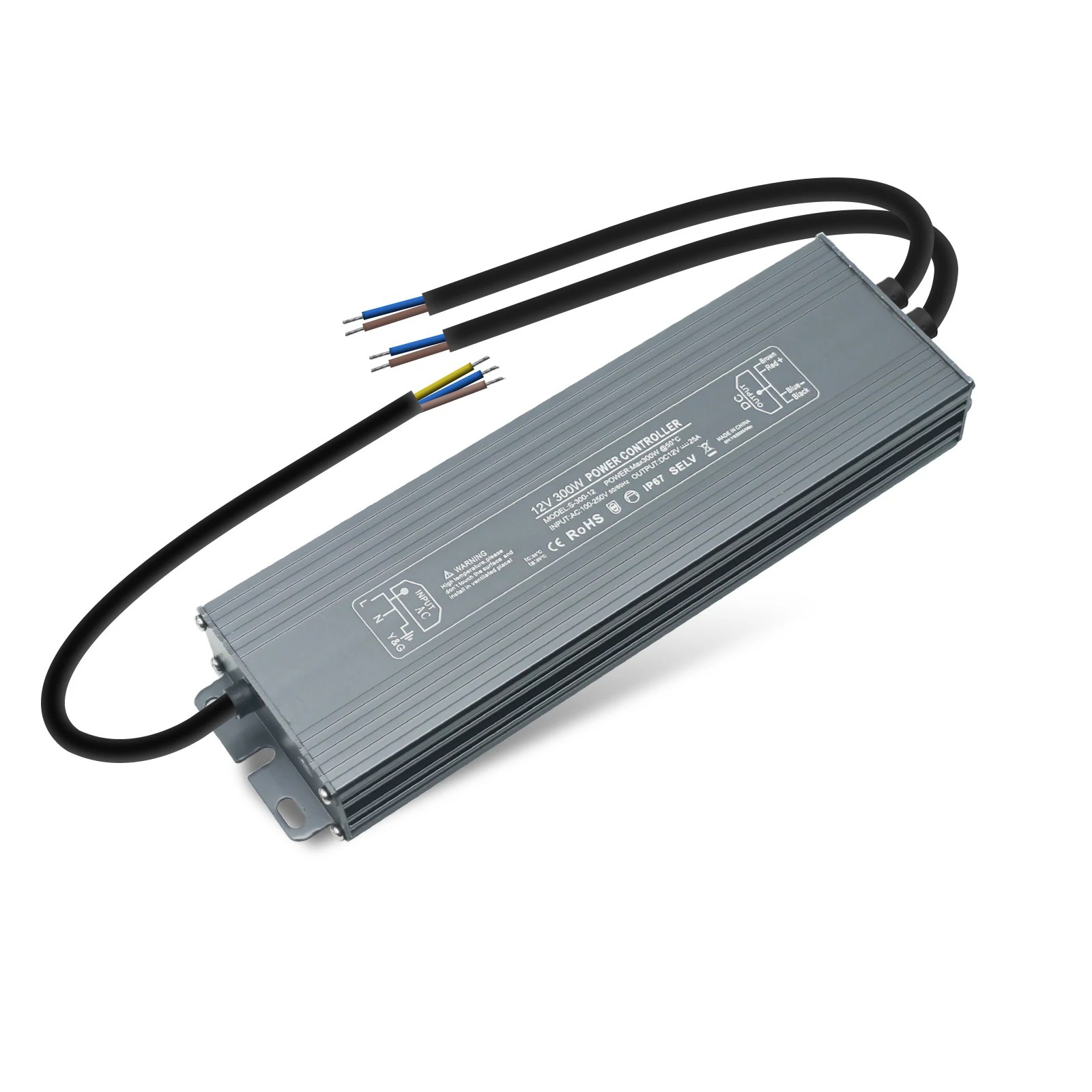 IP67 Waterdichte Outdoor Gebruik Verlichting Transformers AC 110-250V Naar DC 12V 24V 60W 100W 150W 200W 300W 600W LED Driver Voeding