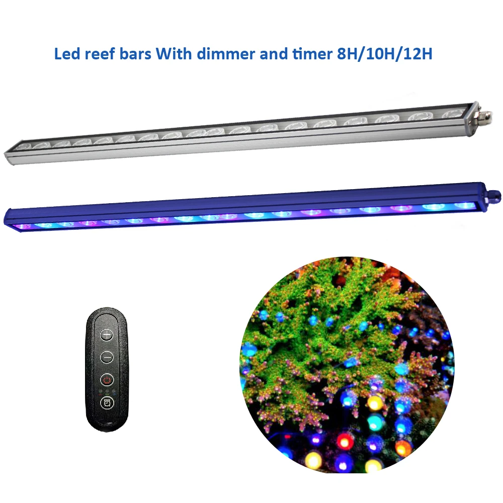 

Led Aquarium strip 54W/81W Reef Light 55cm 85cm Length Coral Light Designed blue 450nm UV Color Ratio for Fish Coral Reef Tank