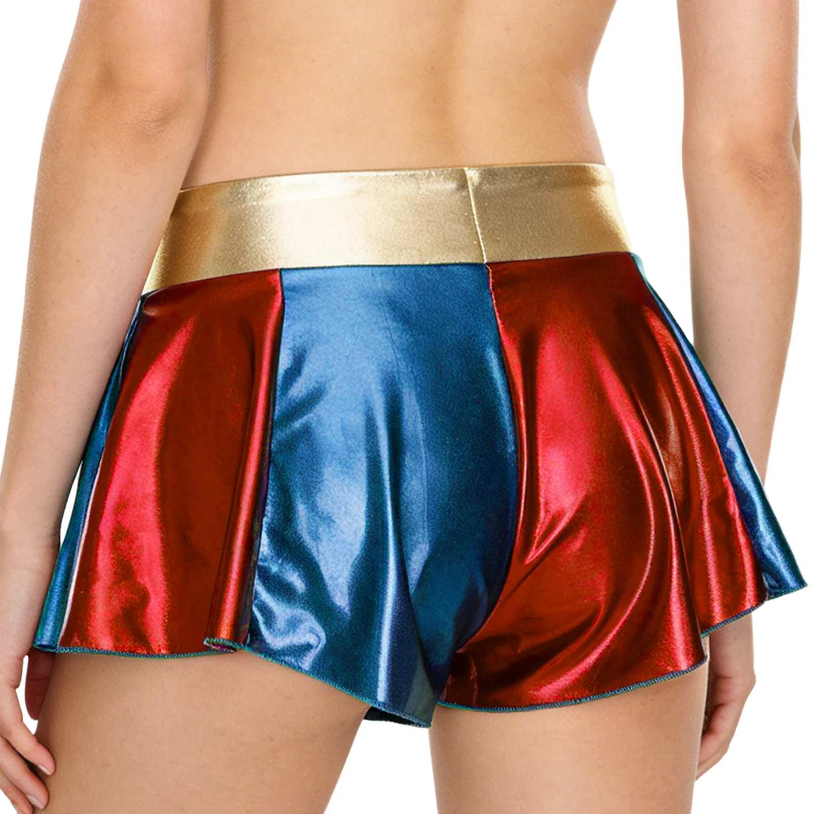 النساء لامع اللون حجب السراويل الغنيمة السراويل الساخنة لامعة صفيق السراويل للتشجيع الرقص الهذيان مهرجانات الموسيقى #2