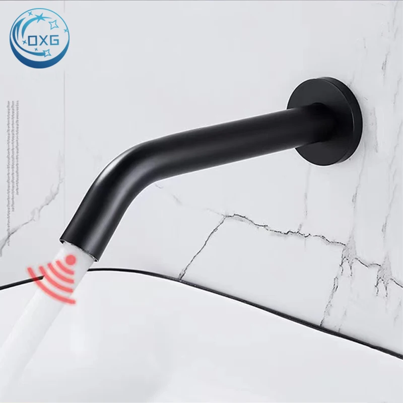 

OXG Wall Mount Sensor Basin Faucet Bathroom Faucet Basin Taps Single Cold/Mixed Water,Basin sink Faucets,Washbasin Faucet