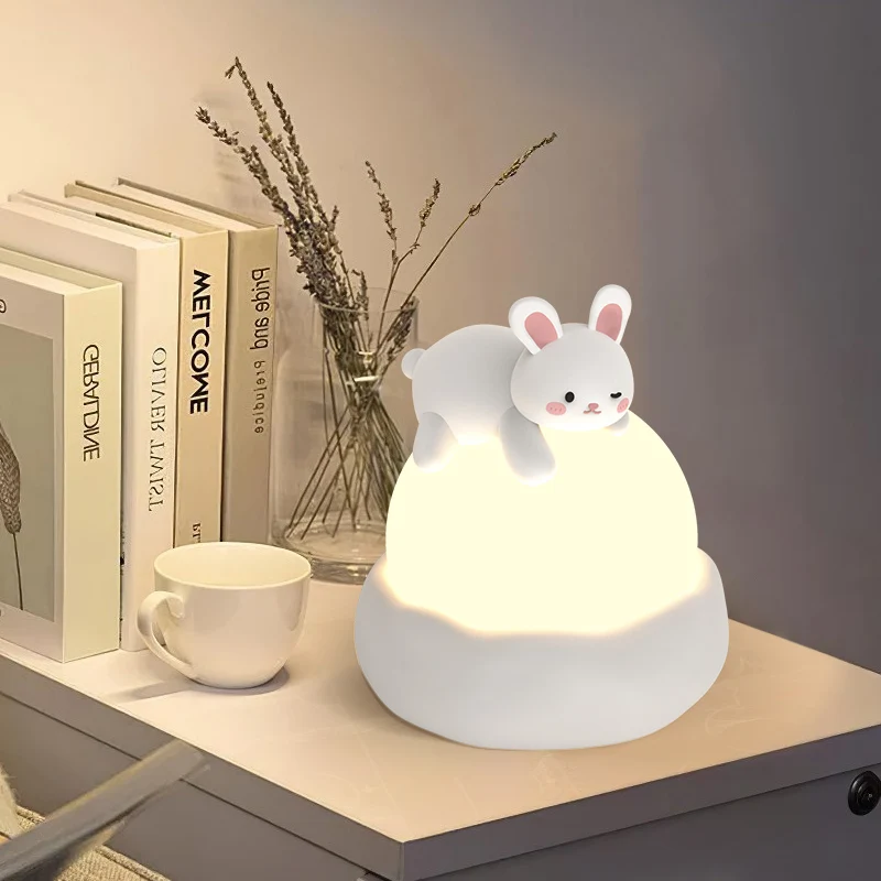 Panda Desk Lamp Cream Wind Bedroom Bedside Lamp Children's Room Cute Atmosphere Festival Girls Gift Night Lamp