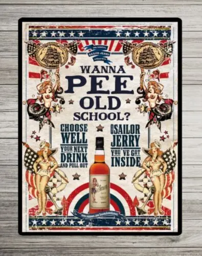 Винтажные металлические знаки, ретро рекламный знак Сейлор Джерри, Жестяная Табличка
