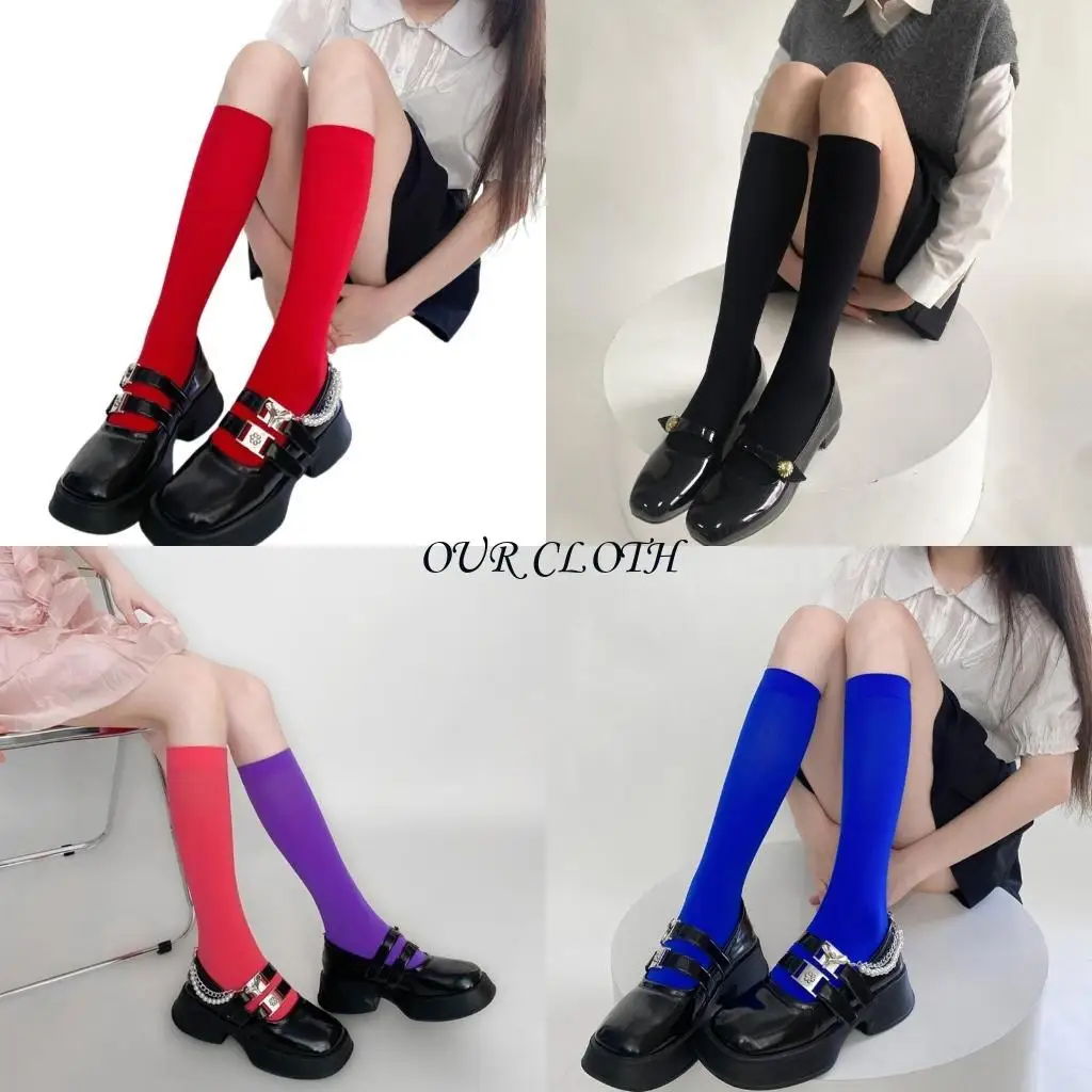 

Women's Knee High Socks,Fashion Colorful Stockings Middle Tube Socks Cosplays Calf Socks Long Boot Stockings Gifts Y1AC