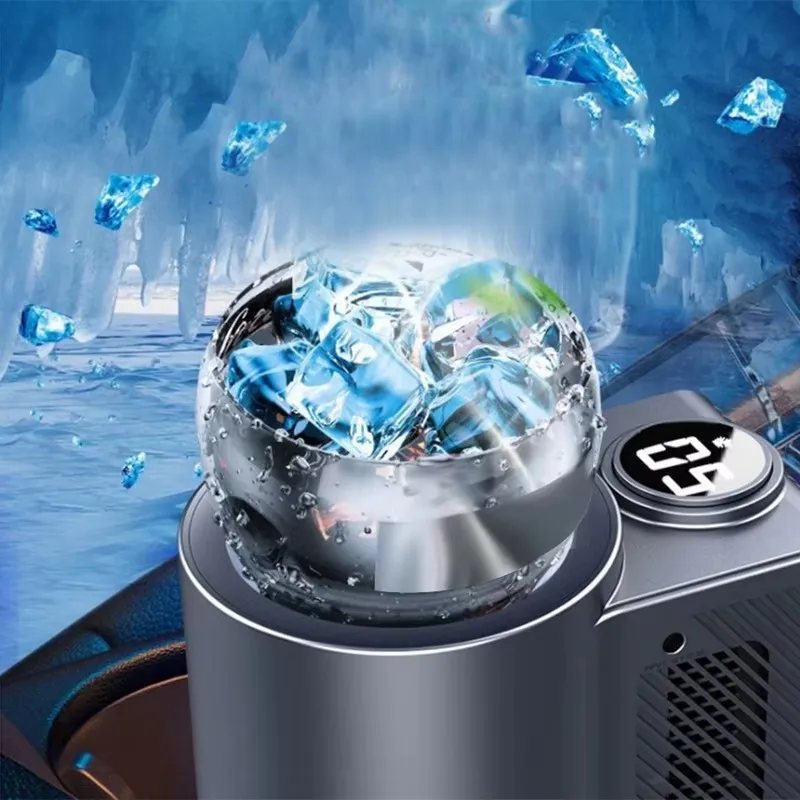 Smart 2 in 1 Car Heating Cooling Cup for Coffee Miik Drinks Electric Beverage Warmer Cooler Holder Travel Mini Car Refrigerator view 2