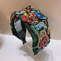 Wide Solid Knot Cotton Headbands Fashion Candy Color Twist Hairbands for Women Girls Handmade Hair Hoops Ladies Hair Accessories