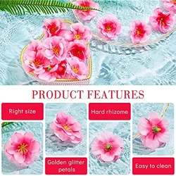 100 sets of simulated peach blossom headwear gift boxes, party decorations, flowers