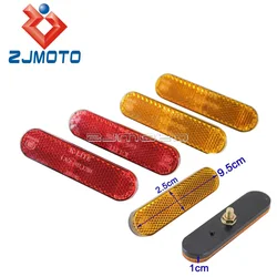 1 Pair Motorcycle Safety Warming Fork Plastic Reflector Red Reflectors Truck Plastic Reflectors ATV Dual Bike Car Reflectors