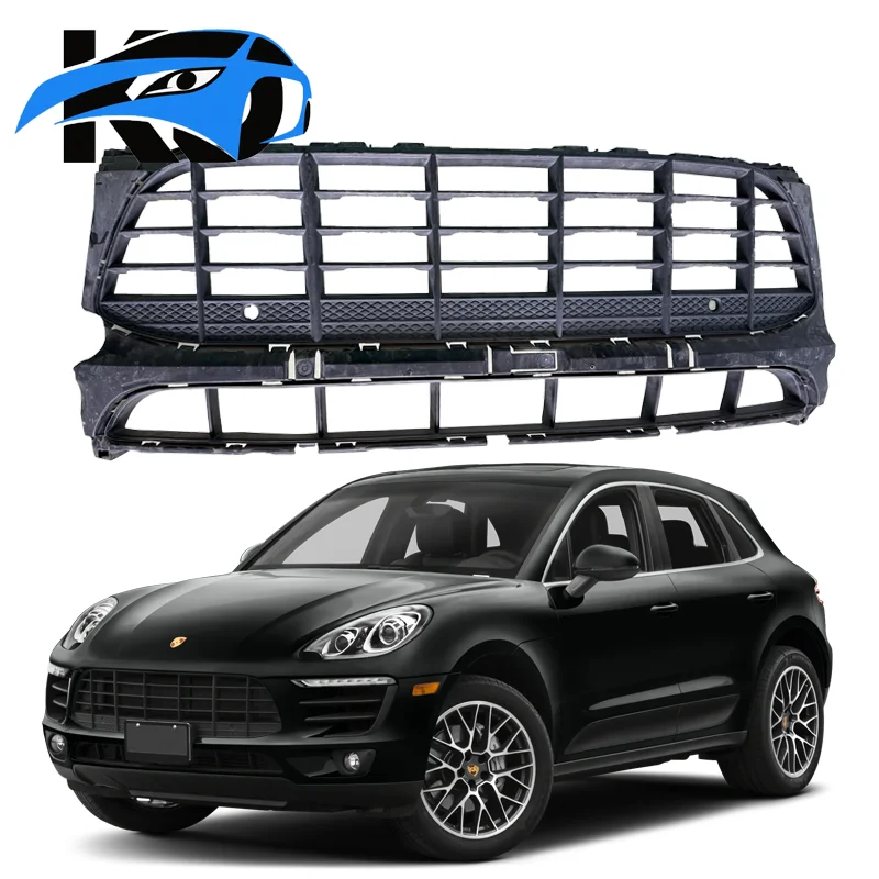 

Used Original Factory 95B807683H1E0 Front Bumper Center Black Grille for the 95B Porsche Macan 2015-2017