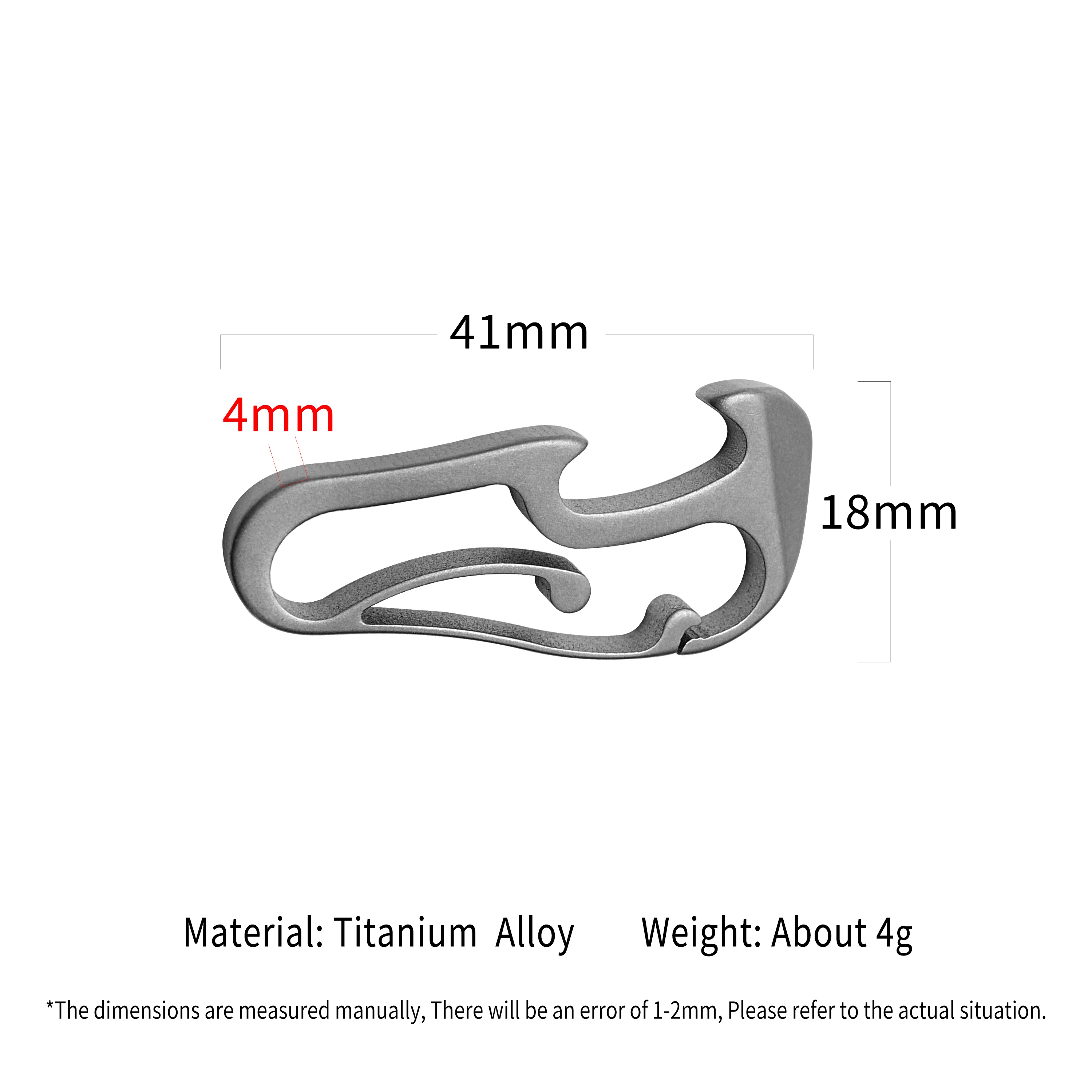 TIGLE Titanium Alloy Keychain Multifunctional EDC Tool For Outdoor Camping Bottle Opener Pry The Jar Car Key Chain