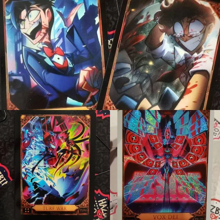 Hazbin Hotel Alastor Vox Velvet Lute Valentino Anime Flashcard Collection Little Paper Card Cartoon Fan Gift Birthday Cosplay