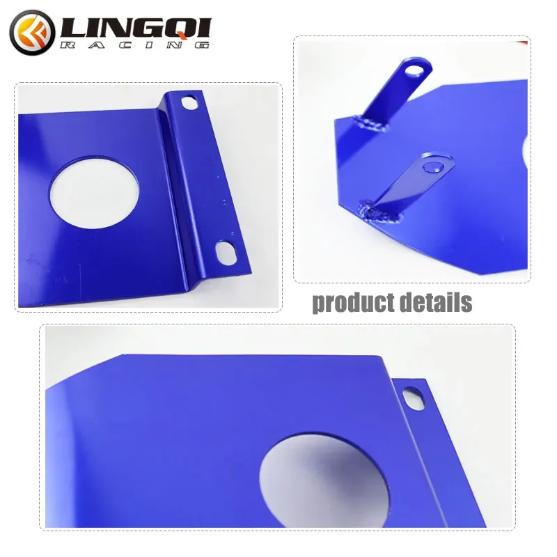 LINGQI RACING Motorcycle Engine Base Chassis Guard 245mm Protector Cover Skid Plate Universal For Pit  Dirt Bike Accessories