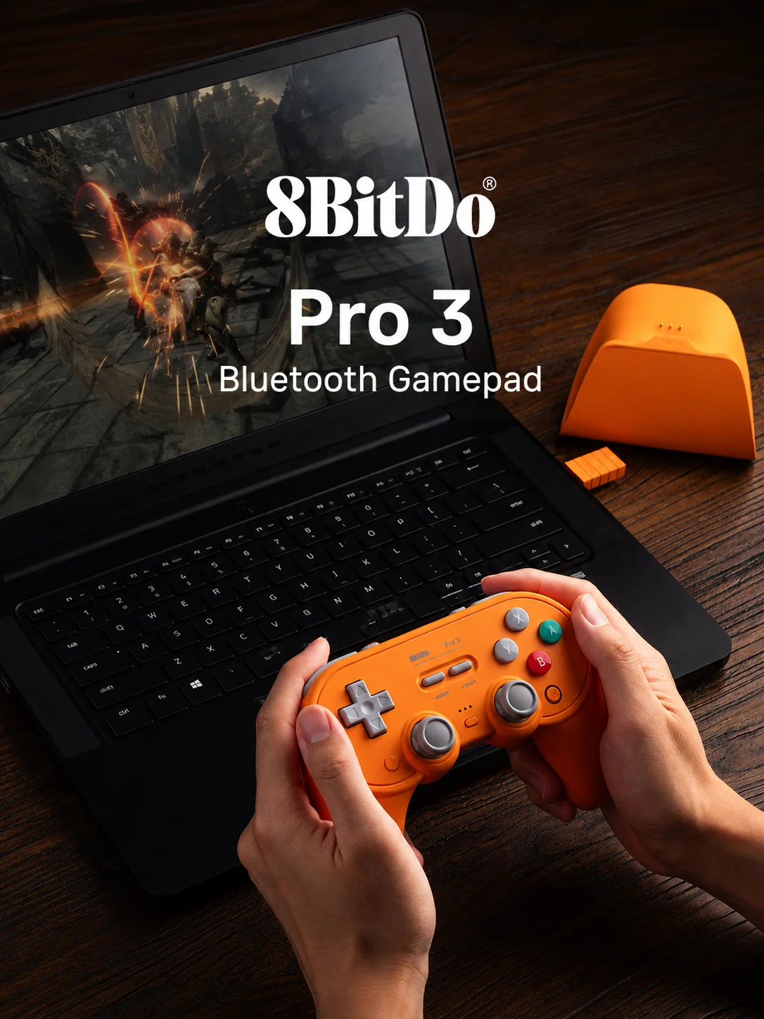 8BitDo Pro 3 Bluetooth Gamepad do Switch 1/2, Windows, Apple, Steam Special Edition Bezprzewodowy kontroler do gier z joystickami TMR — zdjęcie produktu 7