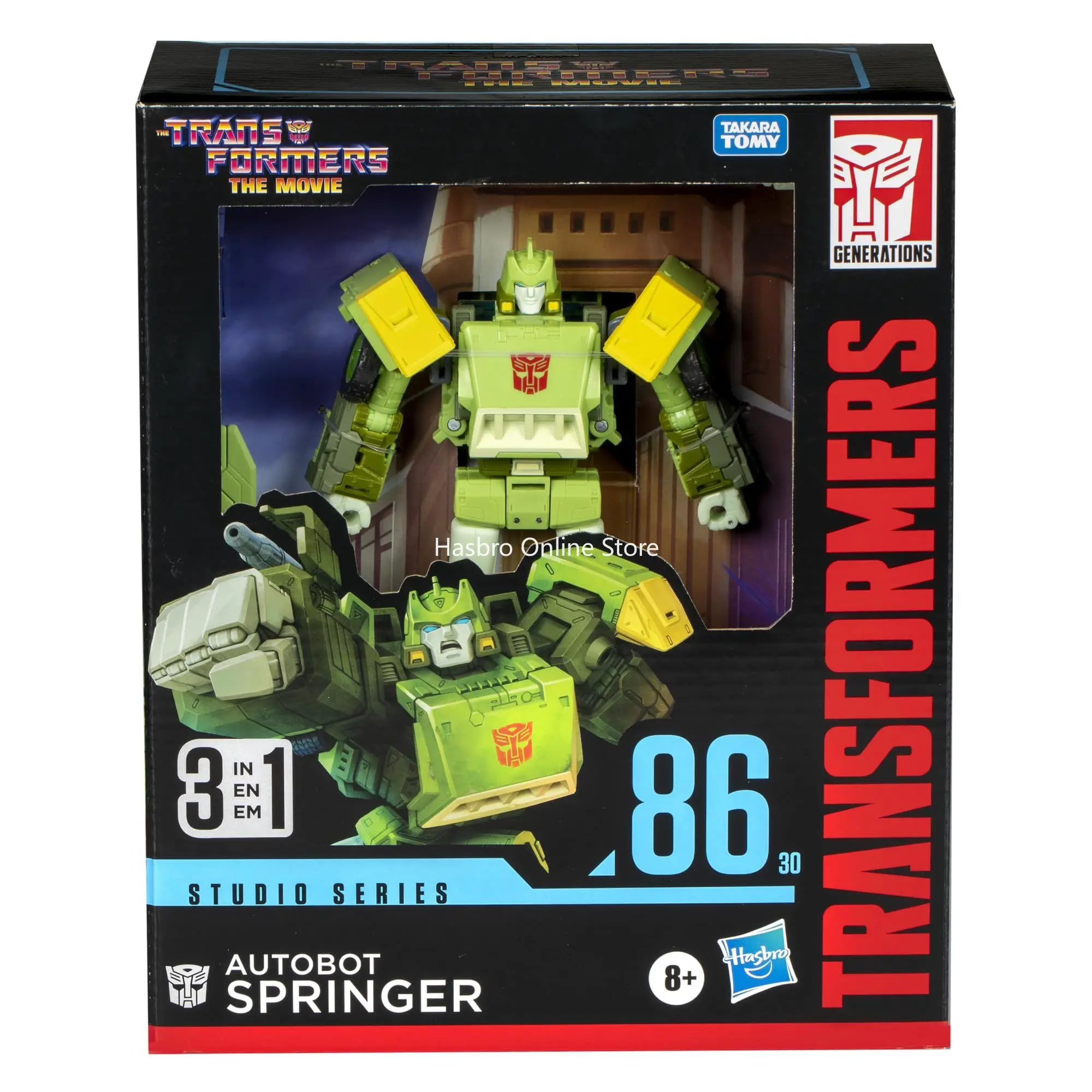 

Фигурки Трансформеры Hasbro, игрушки, серия Studio Leader The Movie 86-30 Springer, 8,5 дюйма, преобразующие фигурки, 8 + F8774