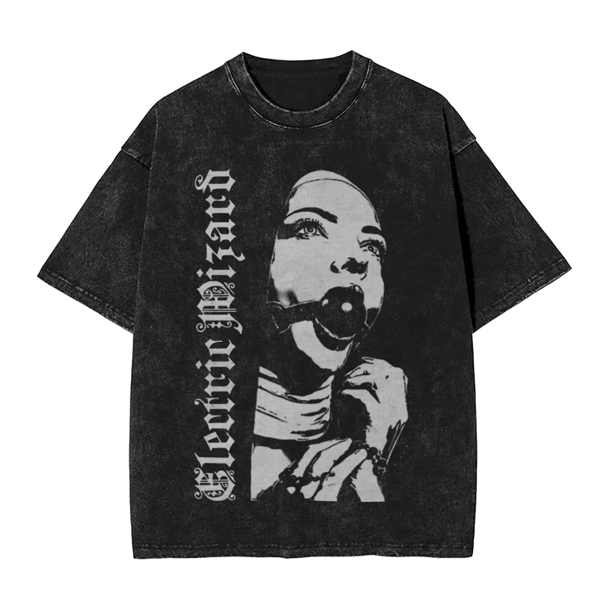 Electric Wizards Metal Band T Shirt Hip Hop Washed 100% Cotton Oversize T-Shirts  Fashion Men Women Tops Streetwear Summer Tees