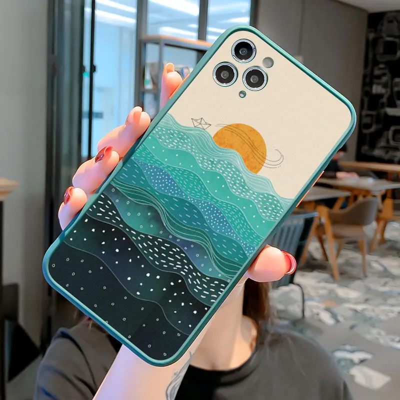 Whale Fish Wave Sea Handyhülle für iPhone X XR XS 17 15 13 14 12 11 Pro Max 14 16 Leuchtturm für iPhone 15 Plus stoßfeste Abdeckung – Detail 8