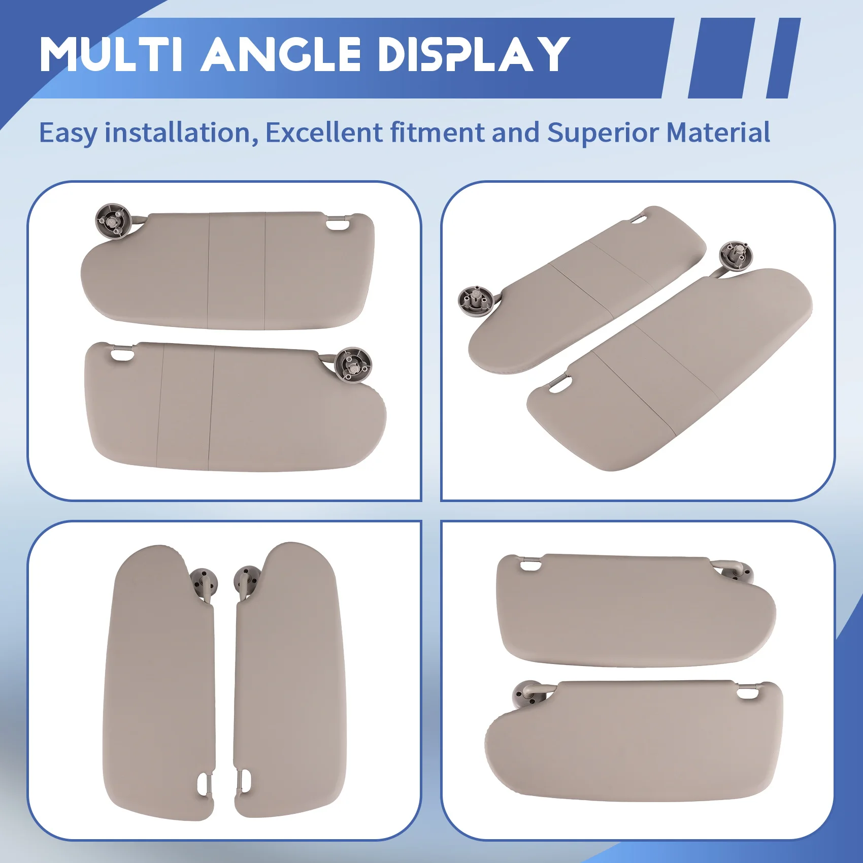 

1Pair Car Sun Visors Shades 1902168 For Dodge Ram 1500 2002-2009 2500 3500 2003-2009 Sun Shade Sunvisors Left+Right