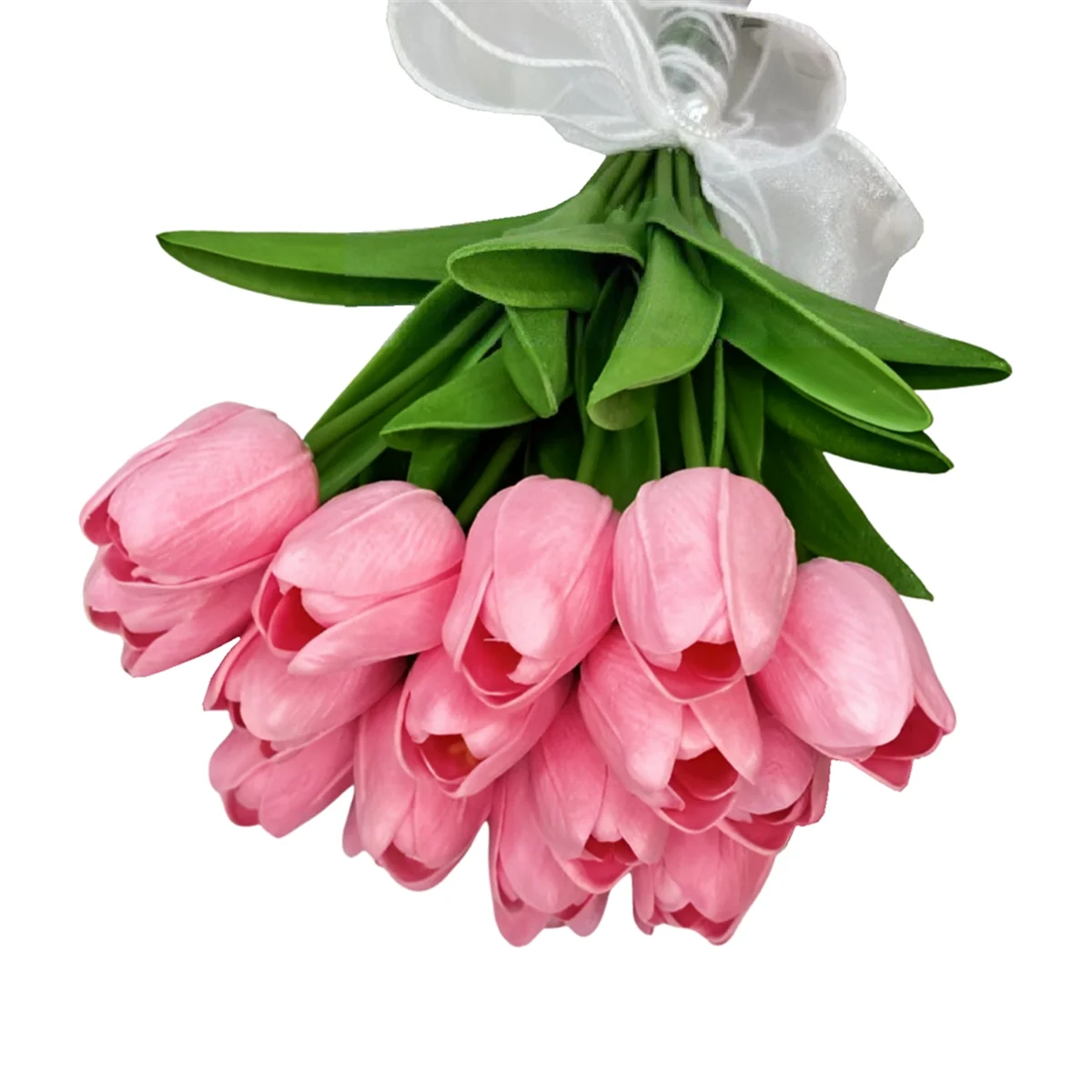 

HHTL Artificial Tulip Flowers, Bouquet, 15 Artificial Tulip Flowers, Valentine'S Day Gift B