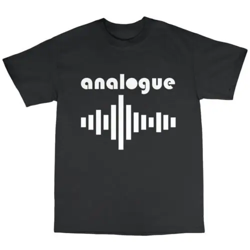 Analogue T-Shirt 100% Cotton Music Producer Synthesiser Waveform