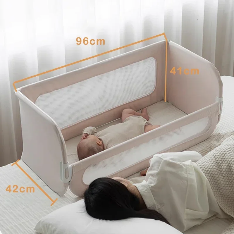 Crib protection Child safety fence Foldable and adjustable Single and double-sided easy to operate