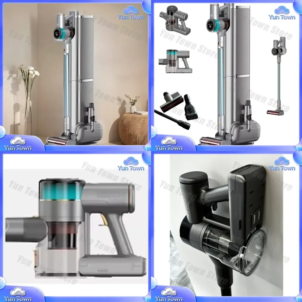 for Intelligent Voice Operation Rechargeable Base Station Vacuum Steam Mop Cleaner Multi Function Household Electric Power