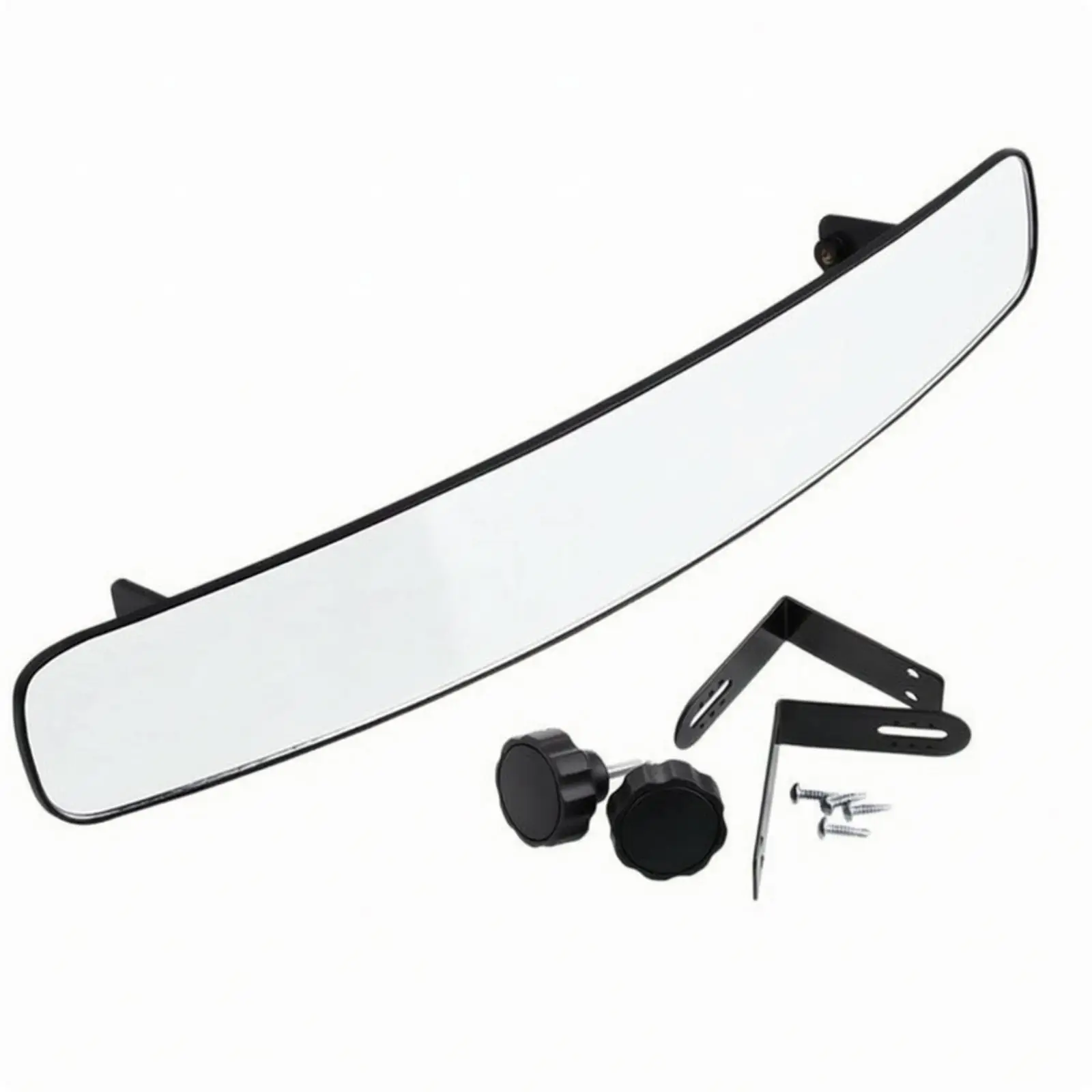 Universal Convex Golf Cart Mirror Rearview with Mounting Screws for EZGO Yamaha Club Car Utility Carts