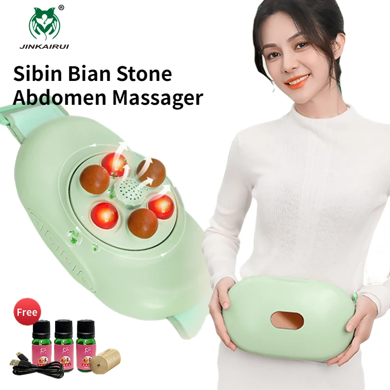 

Electric Abdominal Massager Heating 6D Kneading Shiatsu Rubbing Relief Pain Neck Back Waist Stomach Warming Gift Rechargeable