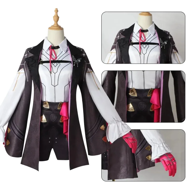Kafka Cosplay Anime Game Honkai Star Rail Costume Women's Halloween Party Set Combat Uniform Performance Suit