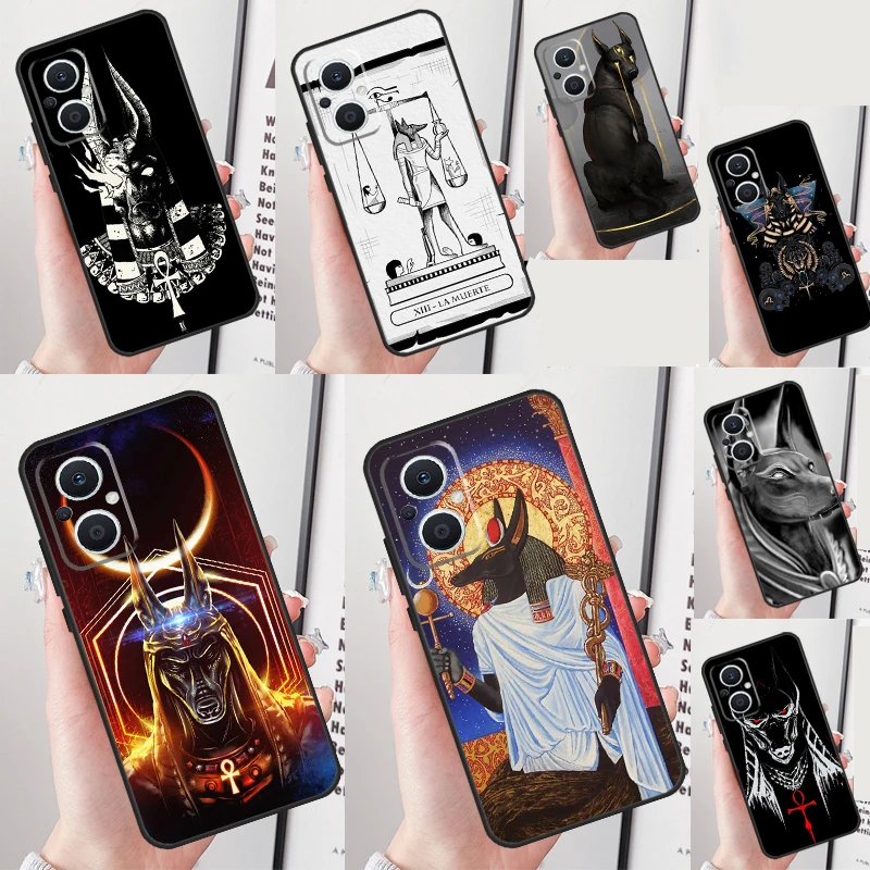 

Египетский чехол для телефона Nefertiti Anubis для OPPO Reno 13 12 11 F 8T 7 8 10 Pro OPPO Find X8 Pro X6 Pro X3 X5 Lite Cover