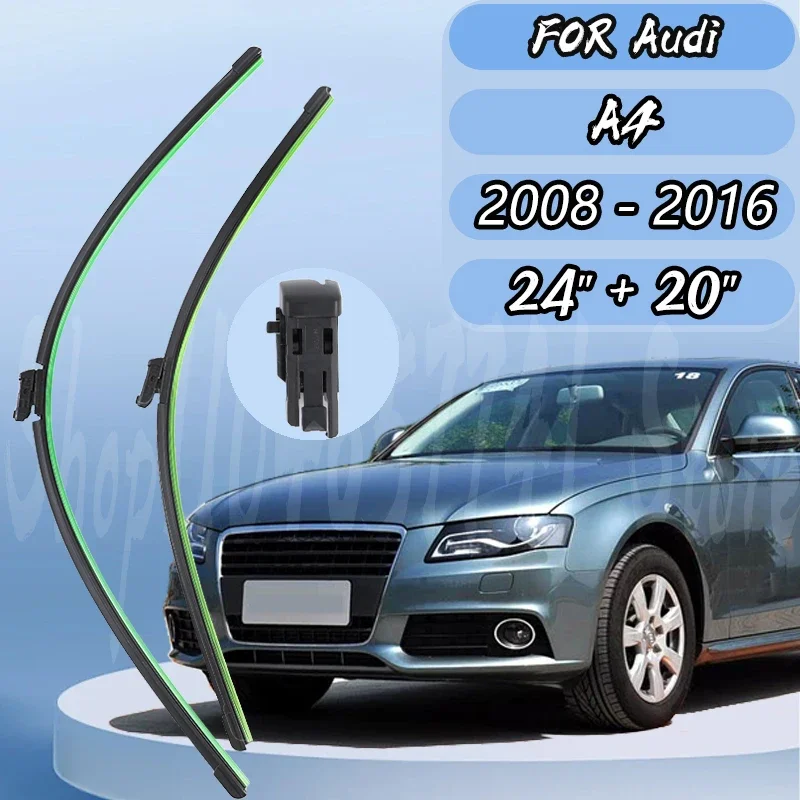 

Wiper Blades For Audi A4 2008-2016 Front Window Wiper Blade 24"+20" New fifth generation silent upgrade