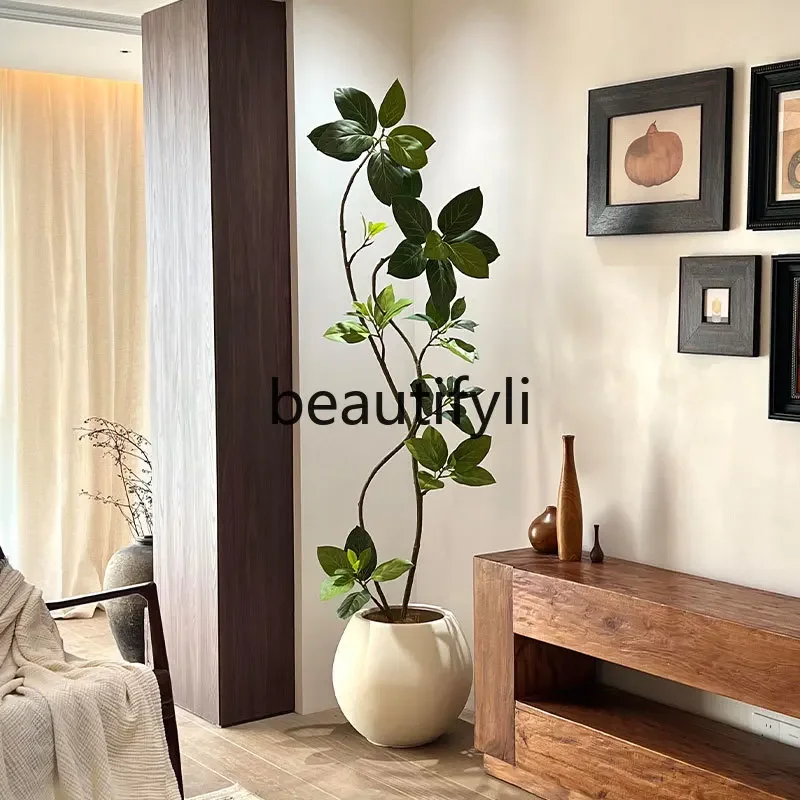 Fake green plant decoration simulation indoor potted plant ornament living room light luxury green plants