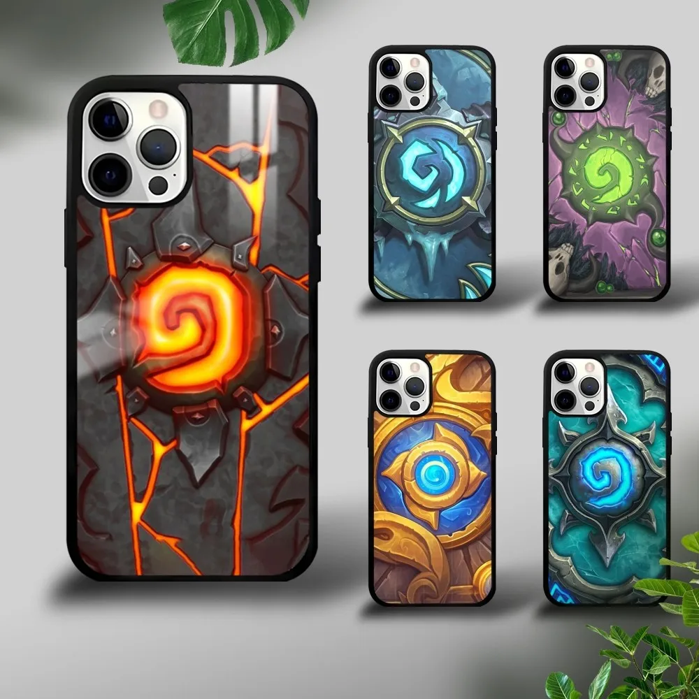 H-Hearthstones Mousepad Phone Case For iPhone 16 15 14 13 12 11 Pro Xs Max Mini Plus Celulares Hard Funda