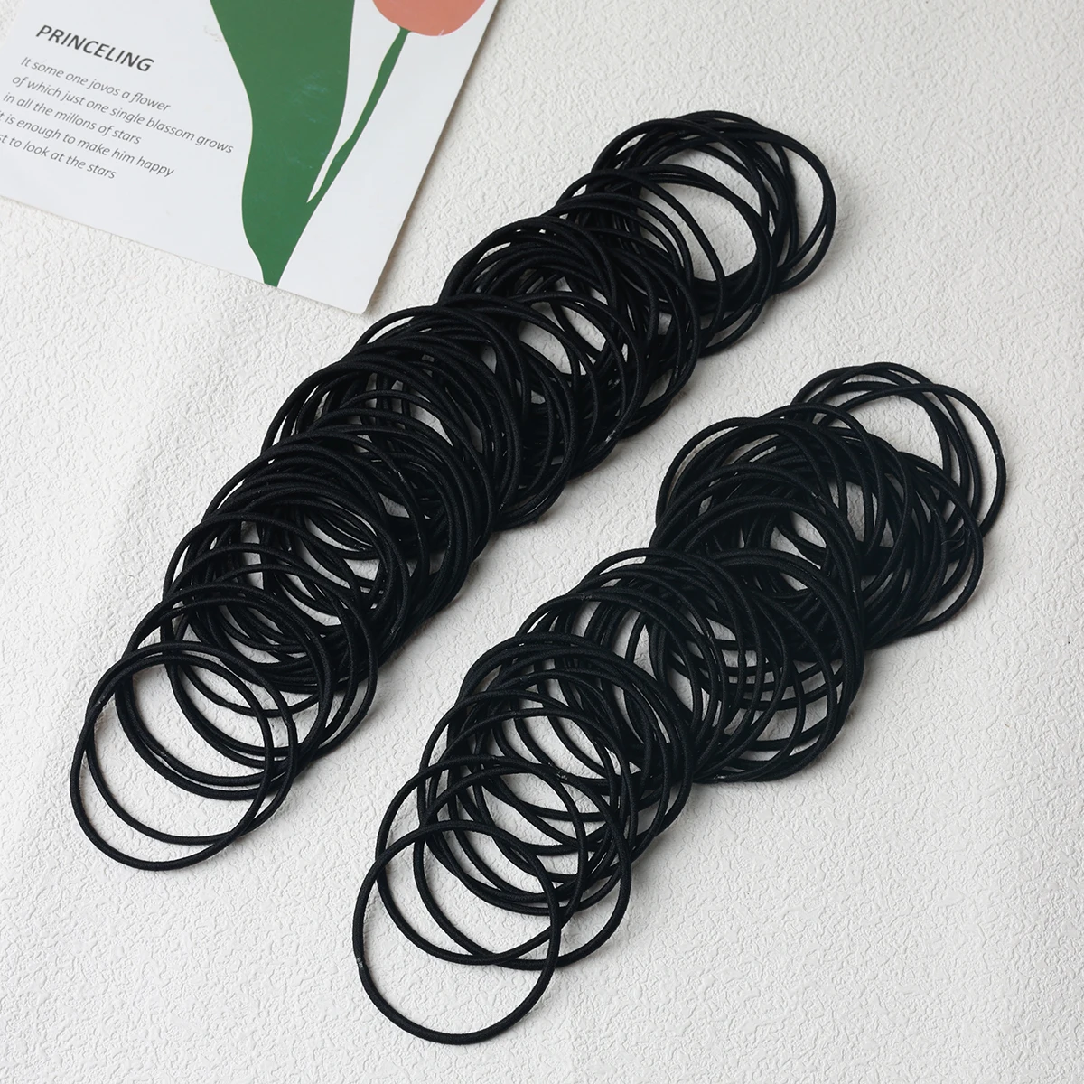 100pcs Hair Ties for Women Girls Hair Elastics Hair Bands Ponytail Holders Hair Rubber Bands for Thick Straight Curly Hair