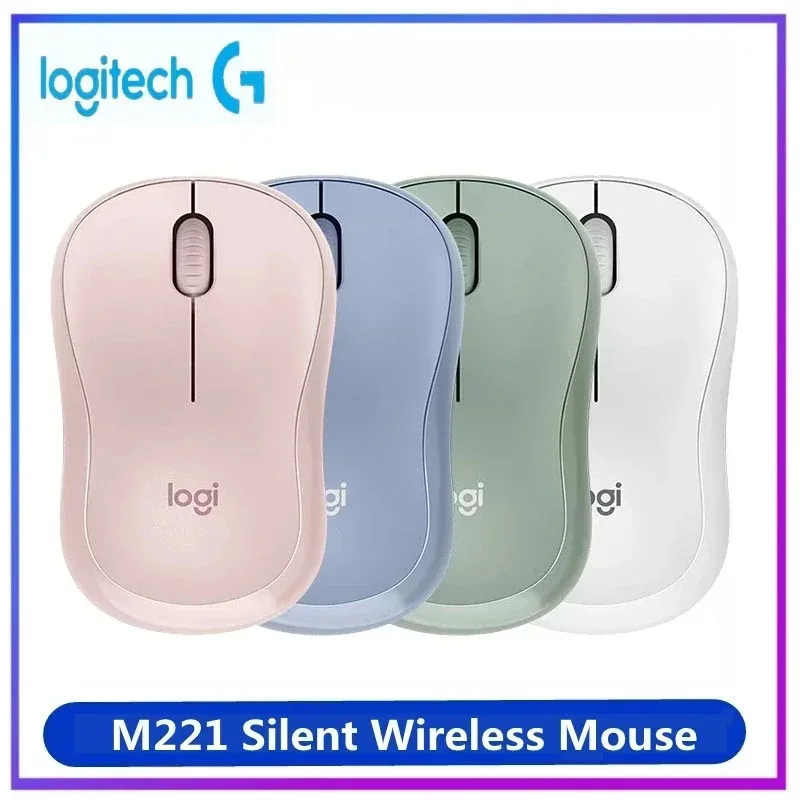 

Logitech M221 Quiet Wireless Mouse, USB Lightweight, Plug-and-Play, Reliable & Ergonomic, Great for Laptop & PC Office/Home