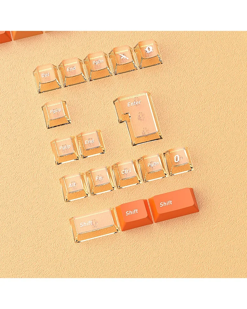 Keycap mechanical keyboard small full set of 153 keys in stock Sunset PBT sublimation PC double color original factory