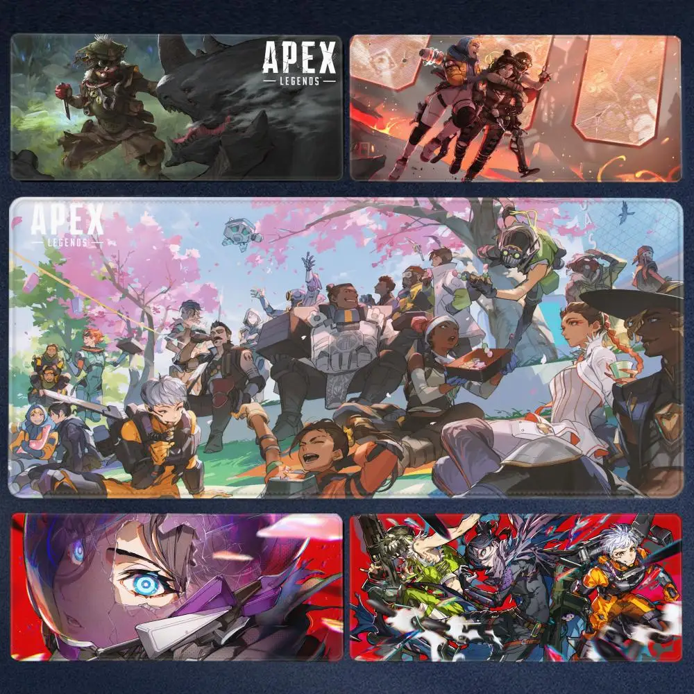 XXL Apex Legends Mouse Pad Art Large Overlock Edge Mat Rubber Speed PC Computer Gaming Anime Mousepad Desk Keyboard Mat Mausepad